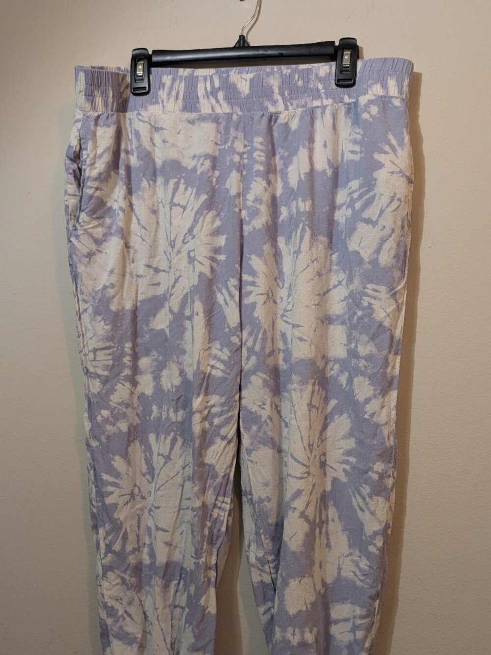 Ava James Purple Tie Dye Jogger Sleep Pants Size 2X